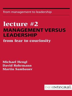 cover image of Lecture #2--Management versus Leadership